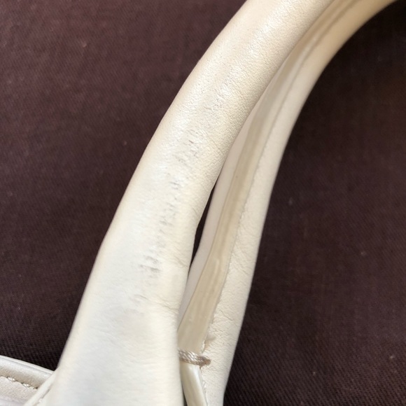 Rachel Zoe Cream Leather Gold Shoulder Bag - Picture 12 of 14